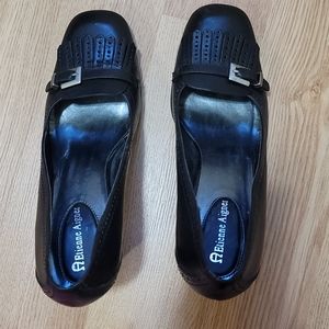 Etienne Aigner Black Leather Pump Size 9.5